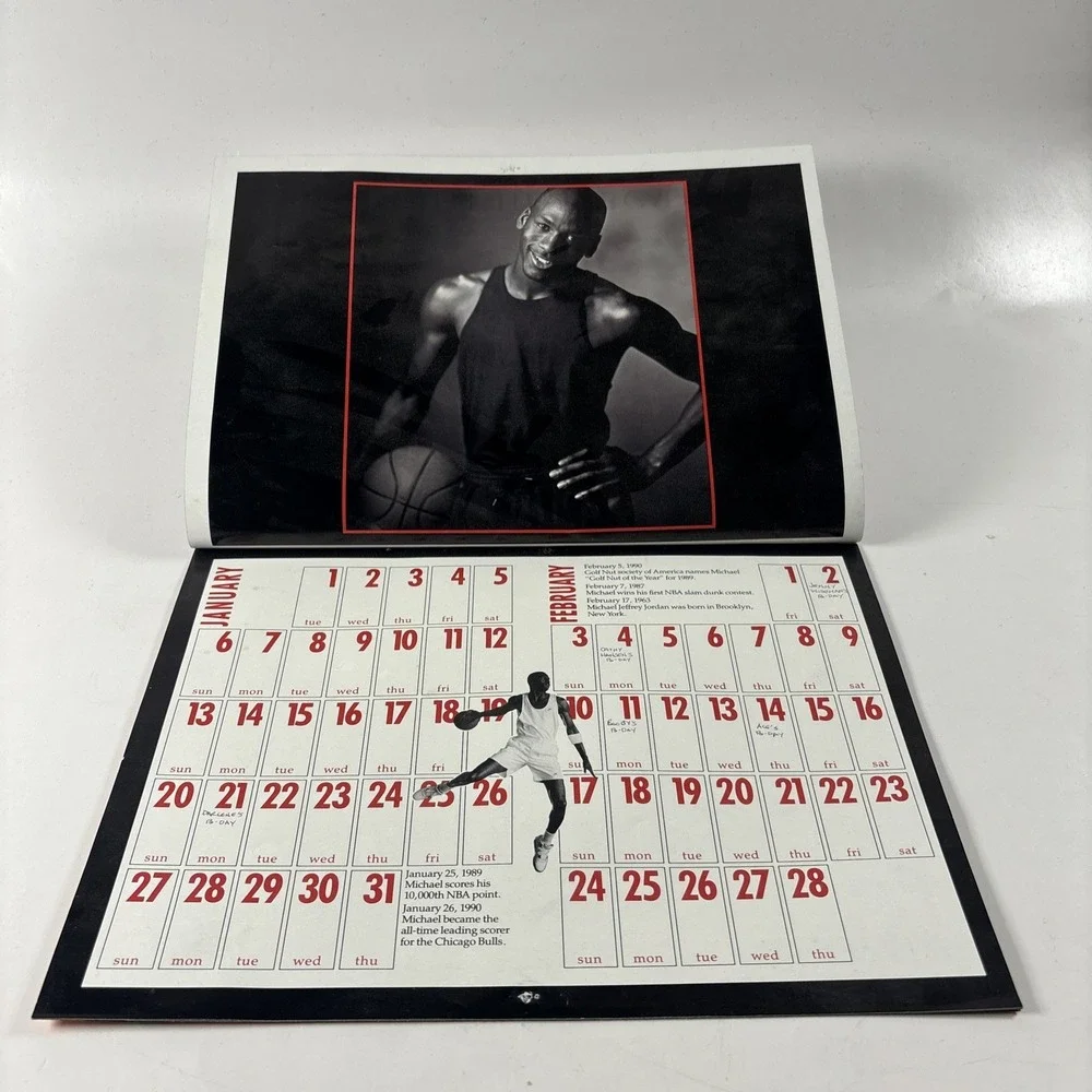 Michael Jordan 1991 Collector's Edition Calendar Complete Wheaties Chicago Bulls